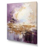 Purple and gold mountain landscape III - Landscapes Canvas Wall Art