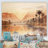 Ancient Egyptian river landscape - Landscapes Canvas Wall Art