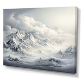 Snowy mountain Peaks serenity III - Landscapes Canvas Wall Art