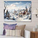 Frost Holiday Christmas Village II - Landscapes Canvas Wall Art