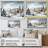 Frost Holiday Christmas Village II - Landscapes Canvas Wall Art