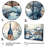 Winter Russian city landscape III - Landscapes Canvas Wall Art