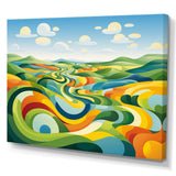 Modern bold farm horizon I - Landscapes Canvas Wall Art