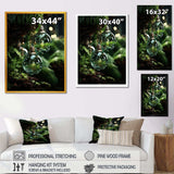 Green Christmas decoations pine tree I - Floral Canvas Wall Art