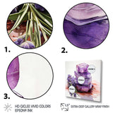 Purple Lavender batjhroom soap III - Floral Canvas Wall Art