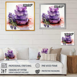 Purple Lavender batjhroom soap III - Floral Canvas Wall Art