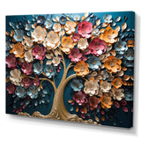 Colorful Golden Orchid Tree Garden Of Branches V - Landscapes Canvas Wall Art