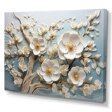 White Orchid Tree Garden Of Branches 9 - Floral Canvas Wall Art