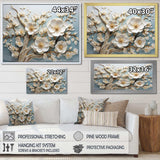 White Orchid Tree Garden Of Branches 9 - Floral Canvas Wall Art