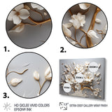 White Orchid Tree Garden Of Branches 10 - Multi-Panels