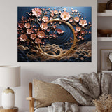 Purple and Blue Golden Orchid Tree Garden Of Branches IV - Landscapes Canvas Wall Art