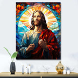 Christianism Jesus Christ Portrait - Spiritual Canvas Wall Art