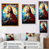 Christianism Jesus Christ Portrait - Spiritual Canvas Wall Art