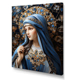 Radiant Religious Devotion of Mary I - Spiritual Canvas Wall Art