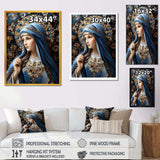 Radiant Religious Devotion of Mary I - Spiritual Canvas Wall Art