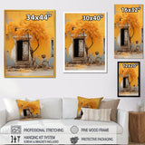 Yellow springtime florals bicycle I - Bicycle Canvas Wall Art