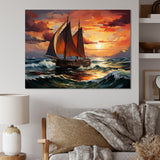 Pirate boat Spanish Legacy I - Boat Sailing Canvas Wall Art