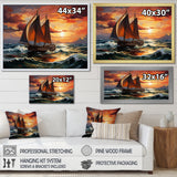 Pirate boat Spanish Legacy I - Boat Sailing Canvas Wall Art