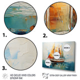 Moonlight sailboat horizon I - Boat Sailing Canvas Wall Art