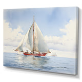 Seafaring Symphony Sailboat Serenity - Boat Sailing Canvas Wall Art