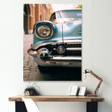 Vintage Cuban car photography I - Car Old American Canvas Wall Art