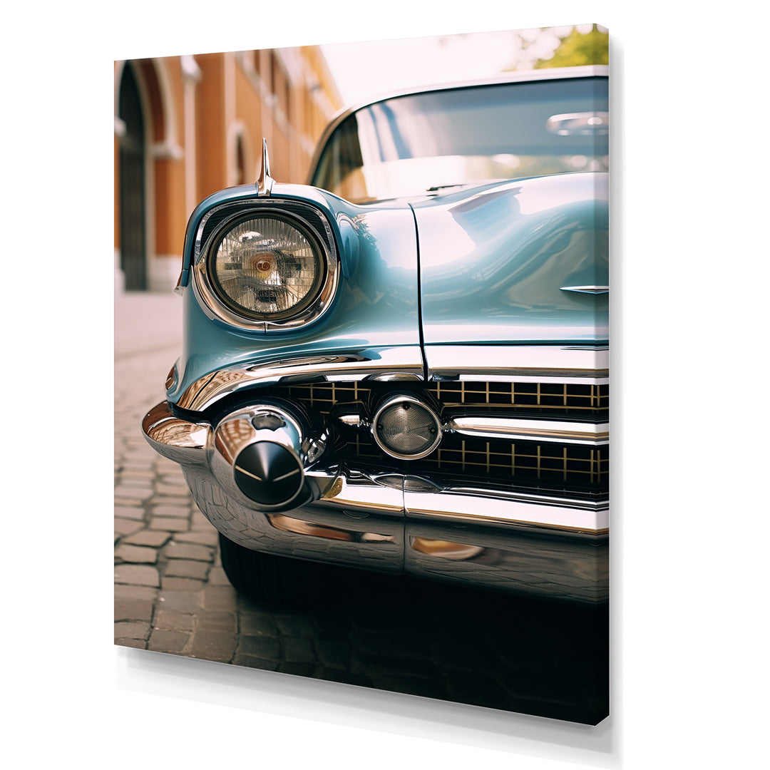 Vintage Cuban car photography I - Car Old American Canvas Wall Art