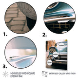 Vintage Cuban car photography I - Car Old American Canvas Wall Art