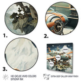 Surreal Plane in the jungle - Plane Canvas Wall Art