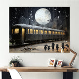 Black Union train station I - Transportation Train Canvas Wall Art
