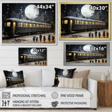 Black Union train station I - Transportation Train Canvas Wall Art