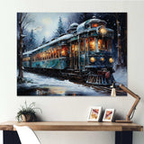 Christmas Train Journey III - Performing Arts Canvas Wall Art