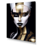 Gold and Black woman glam elegance III - Abstract Canvas Wall Art