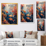 Orange Koi fish coral Marine Magic - Coral Wall Art Prints