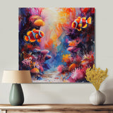 Orange pink clownfish coral Marine Majesty - Orange Coral Wall Art