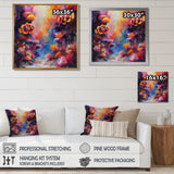 Orange pink clownfish coral Marine Majesty - Orange Coral Wall Art