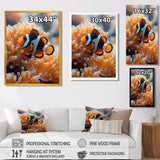 Orange white coral clown fish Marvel - Coral Bedroom Wall Art