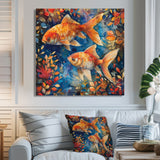 Orange blue Aquariums Oceanic Wonders fish - Fish Wall Decor