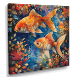 Orange blue Aquariums Oceanic Wonders fish - Fish Wall Decor