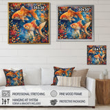 Orange blue Aquariums Oceanic Wonders fish - Fish Wall Decor