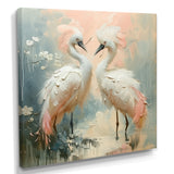 White pink Paradise Cove swans - Bird Wall Art Prints