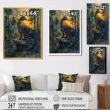 Darkness and Mystic Forest Dragon - Dragons Bedroom Wall Art
