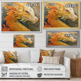 Treasured Scales Dragon collage - Dragons Canvas Wall Art