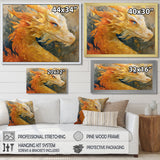 Treasured Scales Dragon collage - Dragons Canvas Wall Art