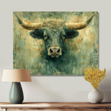 Golden green Taurus zodiac Treasures - Green Taurus Wall Art