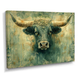 Golden green Taurus zodiac Treasures - Green Taurus Wall Art