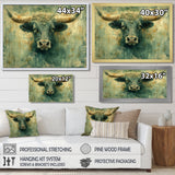 Golden green Taurus zodiac Treasures - Green Taurus Wall Art
