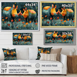 Yellow green Rhino wondering dreams - Rhino Wall Decor