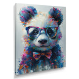 Black red panda portrait illusion - Panda Wall Decor