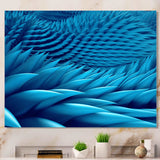 Abstract Blue Wavy Background Canvas Canvas
