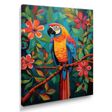Orange blue Parrot in the African jungle - Parrot Wall Art Prints
